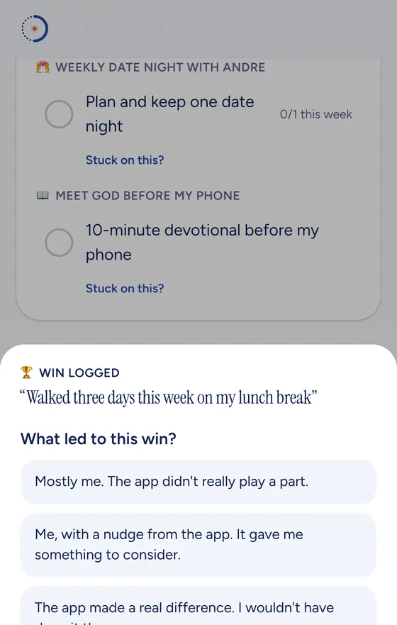 Logging a win